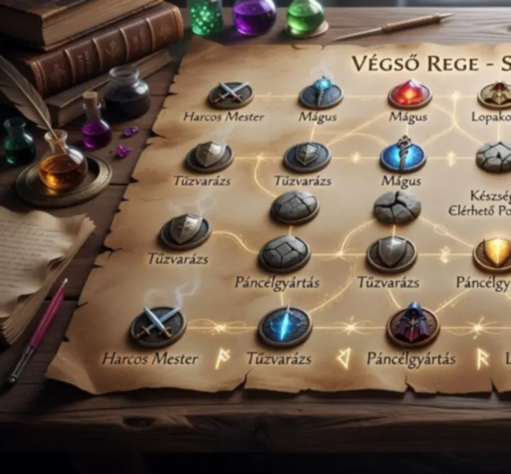 Ultimate Fable fejlődési fa vizuális ábrázolása