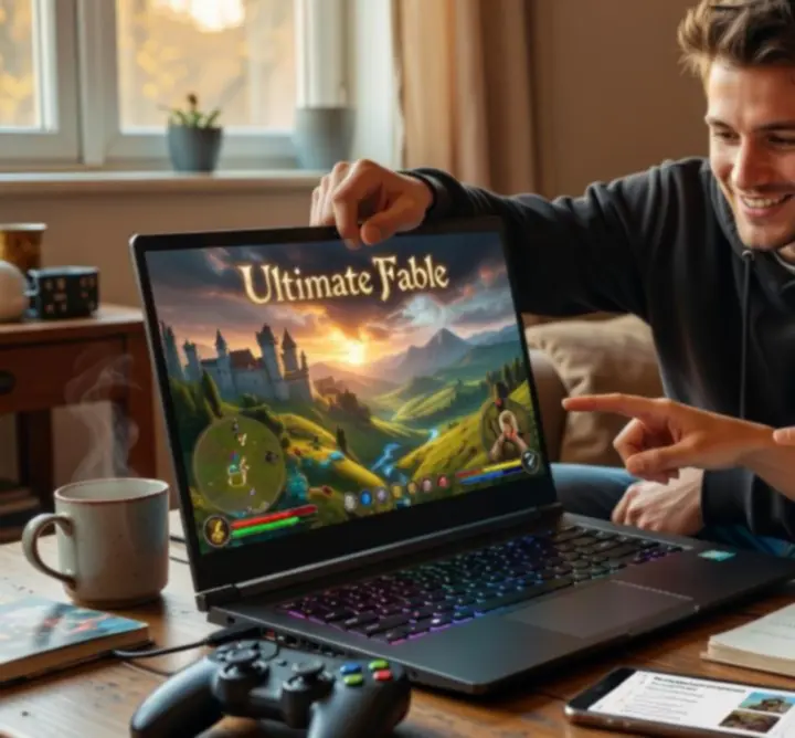 Játékos technikai támogatást kér Ultimate Fable közben
