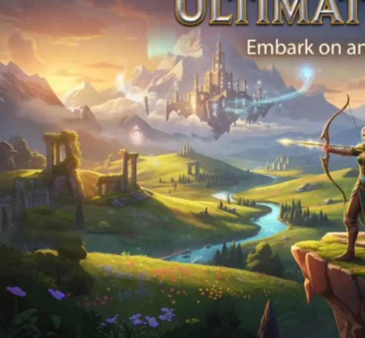 Ultimate Fable hős és fantasy táj látványa